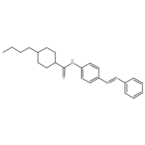 Cyclohexanecarboxamide, 4-butyl-N-[4-[(1E)-2-phenyldiazenyl]phenyl]-结构式