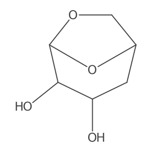 L-arabino-Hexopyranose, 1,6-anhydro-4-deoxy-, I(2)-结构式