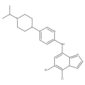 6-bromo-5-chloro-N-(5-(4-isopropylpiperazin-1-yl)pyridin-2-yl)imidazo[1,2-a]pyridin-8-amine Structure