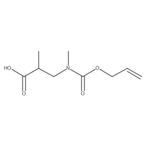 2-Methyl-3-{methyl[(prop-2-en-1-yloxy)carbonyl]amino}propanoic acid结构式