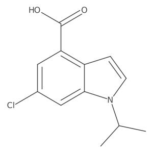 6-Chloro-1-propan-2-ylindole-4-carboxylic acid Structure