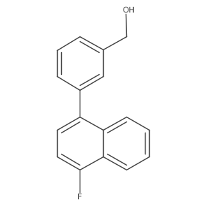 (3-(4-Fluoronaphthalen-1-yl)phenyl)methanol Structure