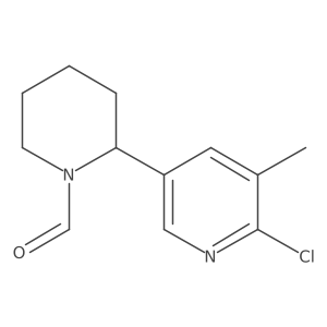 2-(6-Chloro-5-methylpyridin-3-yl)piperidine-1-carbaldehyde结构式
