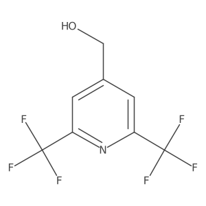 [2,6-Bis(trifluoromethyl)pyridin-4-yl]methanol结构式