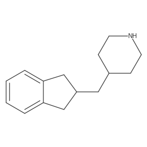 4-[(2,3-dihydro-1H-inden-2-yl)methyl]piperidine结构式