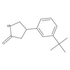 4-(3-Tert-butylphenyl)pyrrolidin-2-one结构式