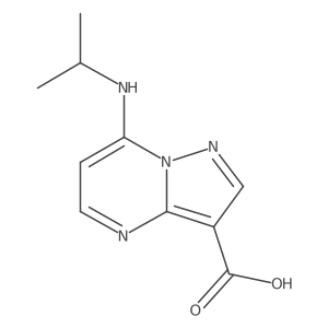 7-[(1-Methylethyl)amino]-pyrazolo[1,5-a]pyrimidine-3-carboxylic acid Structure