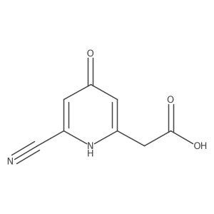 (6-Cyano-4-hydroxypyridin-2-YL)acetic acid结构式