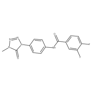 3,4-difluoro-N-(4-(4-methyl-5-oxo-4,5-dihydro-1H-tetrazol-1-yl)phenyl)benzamide Structure