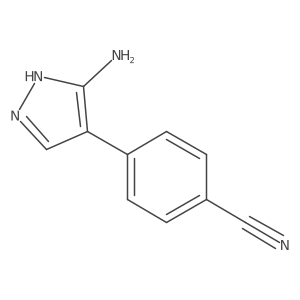 4-(3-Amino-1H-pyrazol-4-YL)benzonitrile Structure