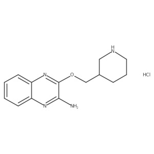 3-(Piperidin-3-ylmethoxy)quinoxalin-2-amine hydrochloride Structure