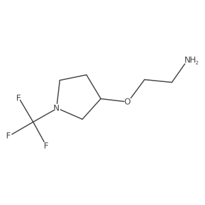 (R)-2-((1-(trifluoromethyl)pyrrolidin-3-yl)oxy)ethanamine结构式