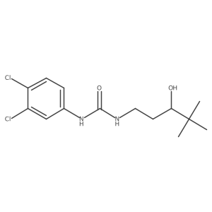 1-(3,4-Dichlorophenyl)-3-(3-hydroxy-4,4-dimethylpentyl)urea结构式