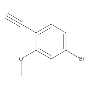 4-Bromo-1-ethynyl-2-methoxybenzene结构式
