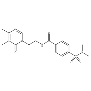 N-(2-(4,5-dimethyl-6-oxopyrimidin-1(6H)-yl)ethyl)-4-(N,N-dimethylsulfamoyl)benzamide Structure