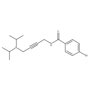 4-bromo-N-[4-(diisopropylamino)but-2-ynyl]benzamide结构式