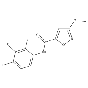 3-methoxy-N-(2,3,4-trifluorophenyl)isoxazole-5-carboxamide结构式