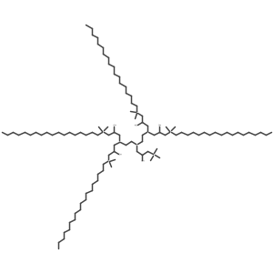 [3-[Bis[2-[bis[3-[dimethyl(octadecyl)azaniumyl]-2-hydroxypropyl]amino]ethyl]amino]-2-hydroxypropyl]-trimethylazanium结构式