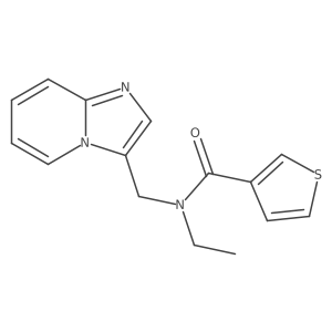 N-ethyl-N-(imidazo[1,2-a]pyridin-3-ylmethyl)thiophene-3-carboxamide Structure