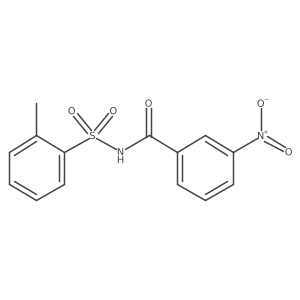 1-(2-Methylphenylsulphonylaminocarbonyl)-3-nitrobenzene Structure