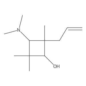 3-(Dimethylamino)-2,2,4-trimethyl-4-(2-propen-1-yl)cyclobutanol结构式