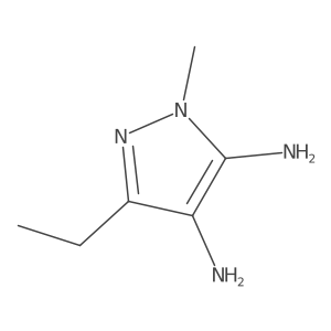 3-ethyl-1-methyl-1H-pyrazole-4,5-diamine结构式