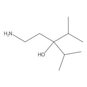 1-Amino-4-methyl-3-(propan-2-yl)pentan-3-ol Structure