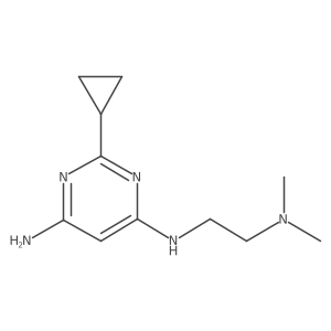 2-cyclopropyl-N4-(2-(dimethylamino)ethyl)pyrimidine-4,6-diamine Structure