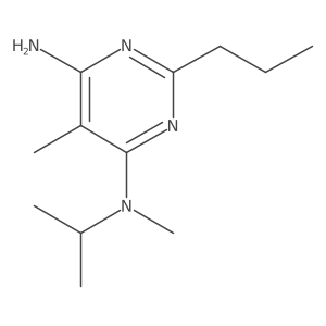 4,6-Pyrimidinediamine, N4,5-dimethyl-N4-(1-methylethyl)-2-propyl-结构式