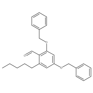 2-Pentyl-4,6-bis(phenylmethoxy)-benzaldehyde Structure