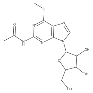 N-Acetyl-6-O-methylguanosine结构式