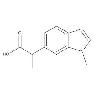 2-(1-methyl-1H-indol-6-yl)propanoic acid结构式