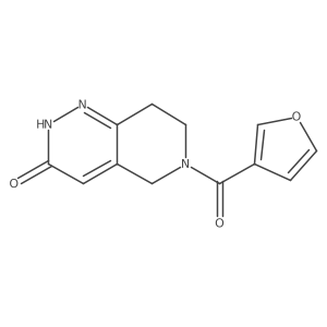 6-(3-furoyl)-5,6,7,8-tetrahydropyrido[4,3-c]pyridazin-3(2H)-one结构式