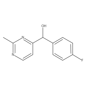 (4-Fluorophenyl)(2-methylpyrimidin-4-yl)methanol结构式