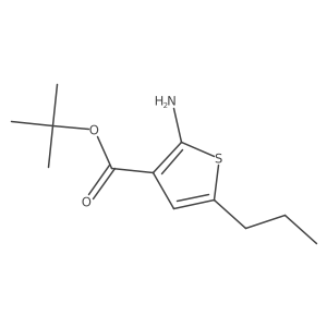 Tert-butyl 2-amino-5-propylthiophene-3-carboxylate结构式