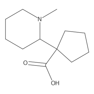 1-(1-Methylpiperidin-2-yl)cyclopentane-1-carboxylic acid Structure