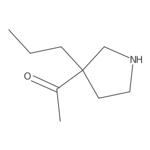 1-(3-Propylpyrrolidin-3-yl)ethan-1-one Structure