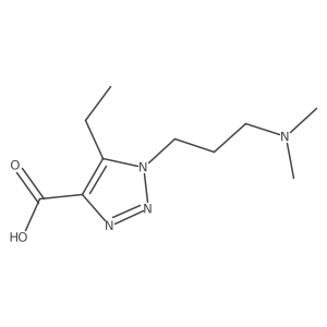 1-[3-(dimethylamino)propyl]-5-ethyl-1H-1,2,3-triazole-4-carboxylic acid Structure