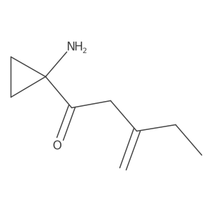 1-(1-Aminocyclopropyl)-3-methylidenepentan-1-one结构式