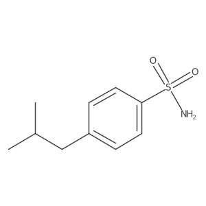 4-(2-Methylpropyl)benzene-1-sulfonamide结构式