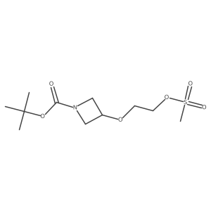 Tert-butyl 3-(2-methylsulfonyloxyethoxy)azetidine-1-carboxylate Structure