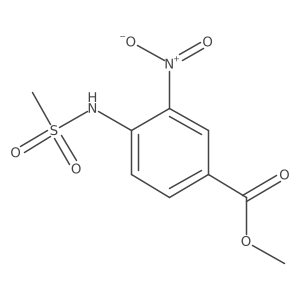 Methyl 4-methanesulfonamido-3-nitrobenzoate Structure