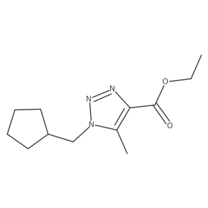 Ethyl 1-(cyclopentylmethyl)-5-methyl-1H-1,2,3-triazole-4-carboxylate Structure