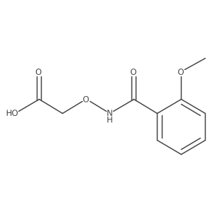 Acetic acid, 2-[[(2-methoxybenzoyl)amino]oxy]- Structure