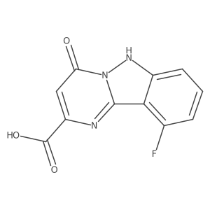 10-Fluoro-4-oxo-1,4-dihydropyrimido[1,2-b]indazole-2-carboxylic acid Structure