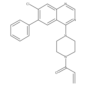 1-[4-(7-Chloro-6-phenyl-4-quinazolinyl)-1-piperazinyl]-2-propen-1-one Structure