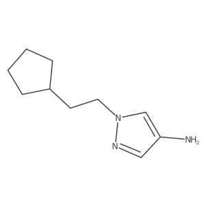 1-(2-Cyclopentylethyl)-1H-pyrazol-4-amine Structure