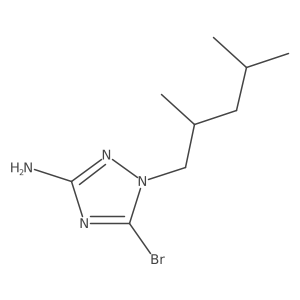 5-bromo-1-(2,4-dimethylpentyl)-1H-1,2,4-triazol-3-amine Structure