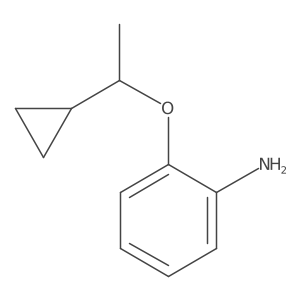 2-(1-Cyclopropyl-ethoxy)-phenylamine结构式