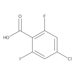4-Chloro-2-fluoro-6-iodobenzoic acid结构式